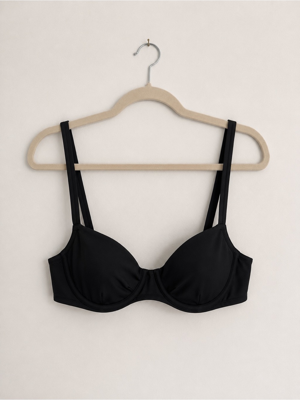 Aerie Black Underwire Bikini Top | 38C | Adjustable Straps